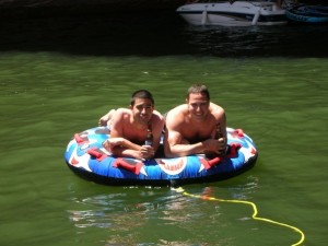 Jeremiah and his best man and big brother, John, at Lake Powell